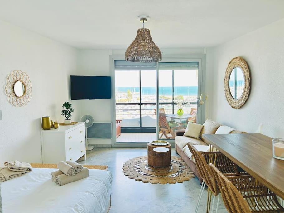 Studio Chic & Cosy Vue Mer, Clim, Parking La Grande Motte Exterior foto
